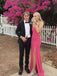 Simple Straight Mermaid Sleeveless Side Slit Azalea Evening Prom Dress Online, OL100