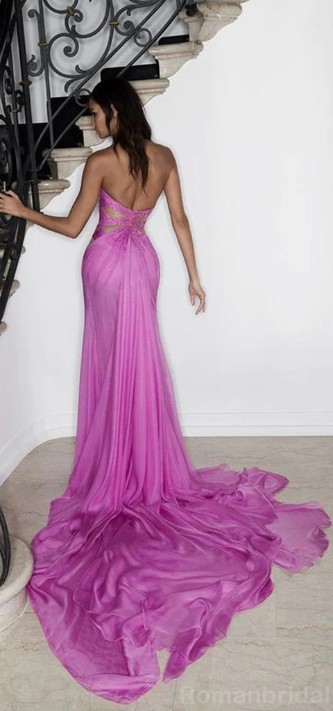 Sexy Mermaid Front Slit Azalea Long Evening Prom Dress Online, OL124