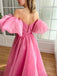 Gorgeous Off Shoulder Side Slit A-line Long Prom Dress Online, OL265