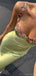 Elegant Spaghetti Straps Flora Mermaid Sage Evening Prom Dress Online, OL158