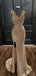 Sparkly Deep V-neck Sleeveless Mermaid Side Slit Long Evening Prom Dress Online, OL207