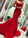 Sexy Sweetheart Mermaid Sleeveless Long Red Evening Prom Dress Online, OL212