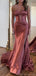 Elegant Sweetheart Mermaid Side Slit Long Evening Prom Dress Online, OL217