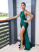 Mismatched Emerald Green Off the Shoulder Mermaid Satin Cheap Bridesmaid Dresses online, BG258
