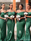 Mismatched Elegant Satin Mermaid Off the Shoulder Long Bridesmaid Dreses Online, BG312