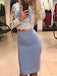 Sexy Mermaid Lace Long Sleeves Two Pieces Homecoming Dresses Online, HD0585