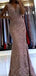 Sexy Pink V-Neck Spaghetti Strap Mermaid  Long Prom Dress Ideas, Evening Party Dresses, OLP1357