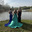 Elegant Green Sweetheart Mermaid Side Slit Long Prom Dress Ideas, Evening Party Dresses, OLP1382