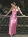 Soft Spaghetti Strap Sleeveless Mermaid Satin Long Prom Dresses Online, OL503