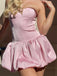 Cute Sweetheart Sleeveless A-line Satin Homecoming Dresses For Party Online, HD1134