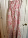 Printed Sweetheart Sleeveless Mermaid Satin Long Evening Prom Dresses Online, OLP791