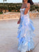 Elegant Blue Sweetheart Mermiad Long Prom Dress Ideas, Evening Party Dresses, OLP1290