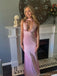 Sexy Halter Pink Halter Mermaid Long Prom Dress Ideas, Evening Party Dresses, OLP1379