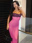 Sexy Pink Sweetheart Mermaid Long Prom Dress Ideas, Evening Party Dresses, OLP1354