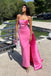 Soft Sweetheart Sleeveless Mermaid Satin Long Evening Prom Dresses Online, OLP635