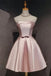 Soft Sweetheart Sleeveless A-line Satin Homecoming Dresses Online, HD1106