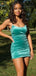 Sexy Spaghetti Strap Sleeveless Short Mermaid Velvet Homecoming Dresses For Party Online, HD0871