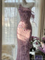Elegant Pink One-Shoulder Mermaid Long Prom Dress Ideas, Evening Party Dresses, OLP1315