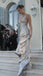 Elegant Silver V-Neck Mermaid Long Prom Dress Ideas, Evening Party Dresses, OLP1316