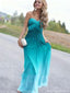 Unique Teal Sweetheart A-Line Long Prom Dress Ideas, Evening Party Dresses, OLP1342