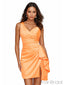 Sexy V-neck Sleeveless Mermaid Satin Homecoming Dresses For Party Online, HD1136