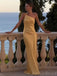Soft One-shoulder Sleeveless Mermaid Satin Evening Prom Dresses Online, OLP896