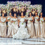 Mismatched Sleeveless Mermaid Satin Bridesmaid Dresses Online, BG856
