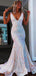 Sexy V-neck Sequin Mermaid Long Prom Dress With Trailing Online, OL296