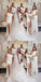 Mismatched Satin One Shoulder Side Slit Satin Long Bridesmaid Dresses Online, BG672