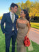 Simple Sweetheart Sleeveless Mermaid Satin Long Prom Dresses Online, OLP598