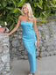 Soft Sweetheart Sleeveless Mermaid Satin Long Prom Dresses Online, OL508