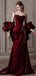 Charming Red Spaghetti Strap A-Line Long Prom Dress Ideas, Evening Party Dresses, OLP1372