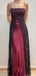 Elegant Red Spaghetti Strap Mermaid Long Prom Dress Ideas, Evening Party Dresses, OLP1306