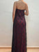 Elegant Red Spaghetti Strap Mermaid Long Prom Dress Ideas, Evening Party Dresses, OLP1306