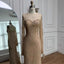 Shiny Gold Long Sleeve Mermaid Lace Applique Long Prom Dress Ideas, Evening Party Dresses, OLP1328