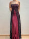 Elegant Red Spaghetti Strap Mermaid Long Prom Dress Ideas, Evening Party Dresses, OLP1306