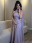 Elegant Sweetheart Sleeveless A-Line Long Prom Dress Ideas, Evening Party Dresses , OLP1202