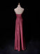 Simple Sweetheart Sleeveless Mermaid Satin Long Prom Dresses For Party Online, OL425