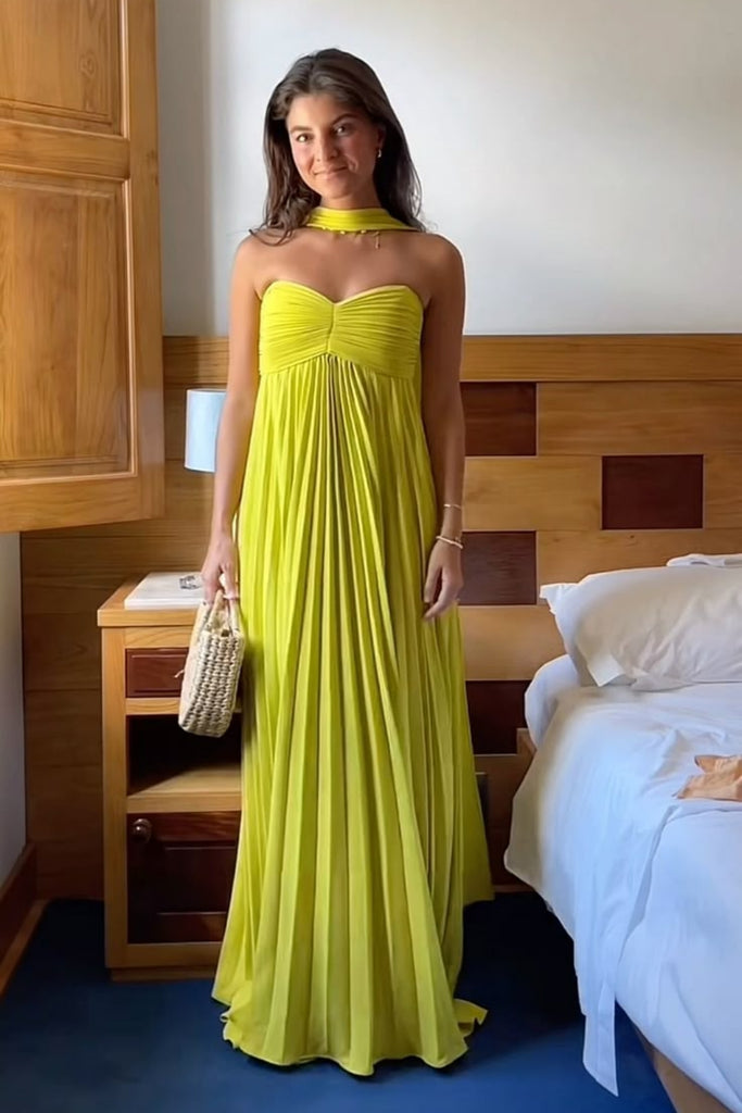 Soft Sweetheart Sleeveless A-line Chiffon Evening Prom Dresses Online, OLP1096