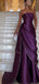 Gorgeous Purple Sweetheart A-Line Long Prom Dress Ideas, Evening Party Dresses , OLP1228