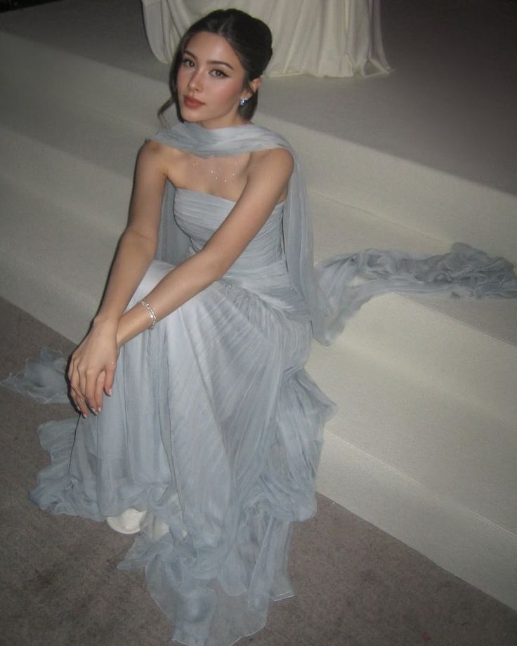 Elegant Blue Sweetheart A-Line Long Prom Dress Ideas, Evening Party Dresses, OLP1293