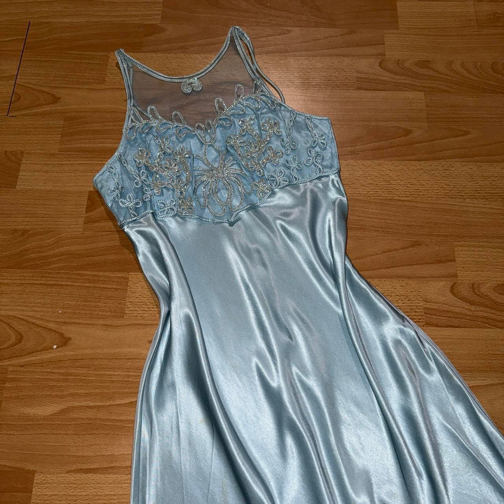 Unique Blue Halter Mermaid  Long Prom Dress Ideas, Evening Party Dresses, OLP1386