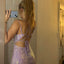 Charming Purple Spaghetti Strap Mermaid  Long Prom Dress Ideas, Evening Party Dresses, OLP1360