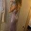 Charming Purple Spaghetti Strap Mermaid  Long Prom Dress Ideas, Evening Party Dresses, OLP1360