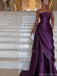 Gorgeous Purple Sweetheart A-Line Long Prom Dress Ideas, Evening Party Dresses , OLP1228