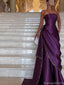 Gorgeous Purple Sweetheart A-Line Long Prom Dress Ideas, Evening Party Dresses , OLP1228