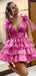 Elegant V-neck Sleeveless Short A-line Homecoming Dresses For Party Online, HD0850