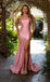 Elegant Pink Sweetheart Mermaid Side Slit Sleeveless Long Prom Dress Ideas, Evening Party Dresses, OLP1321