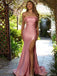Elegant Pink Sweetheart Mermaid Side Slit Sleeveless Long Prom Dress Ideas, Evening Party Dresses, OLP1321