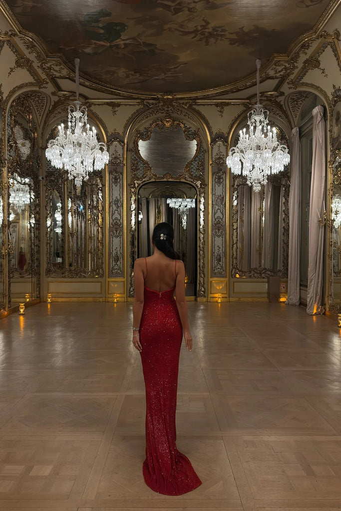Sexy Red Sweetheart Mermaid Long Prom Dress Ideas, Evening Party Dresses, OLP1350